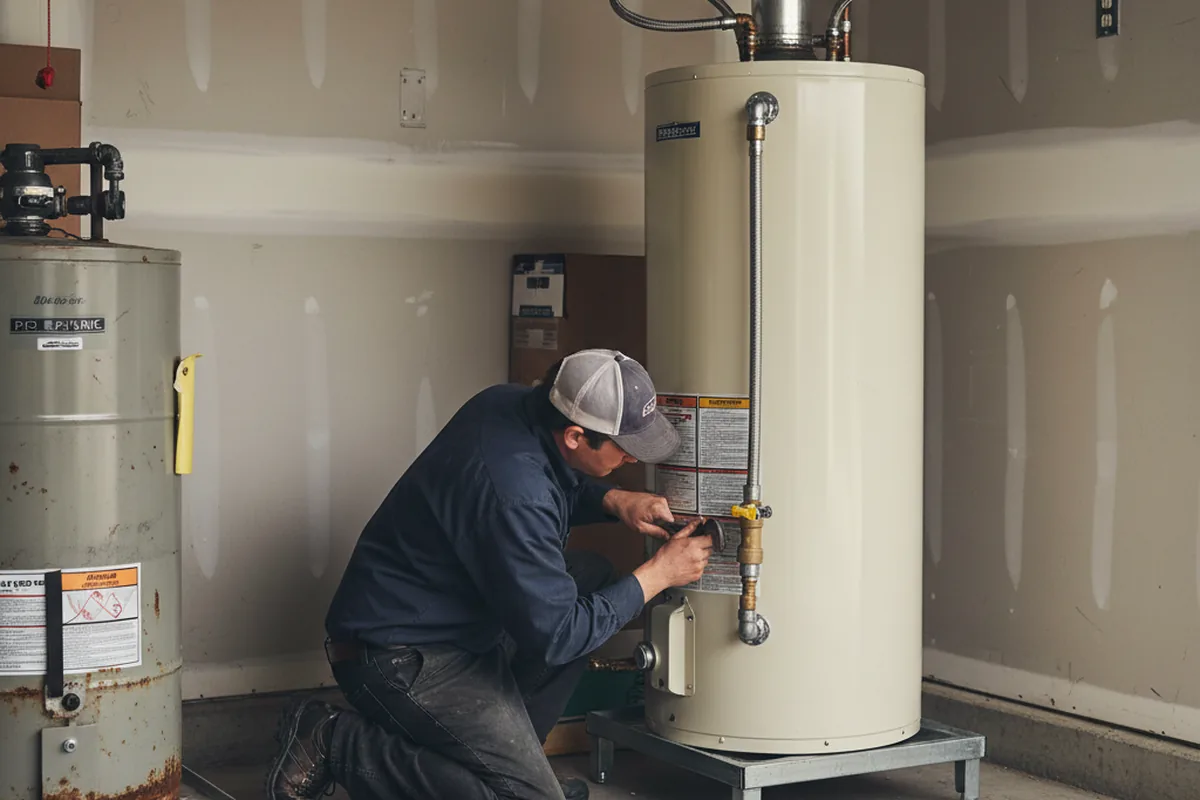 Water heater and shutoff valve replacement in Salley